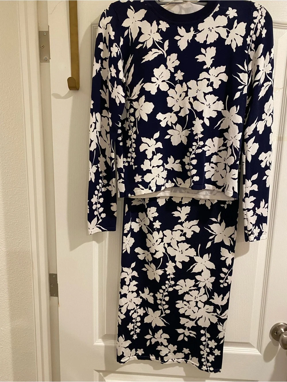 Michael Kors skirt and blouse knit set